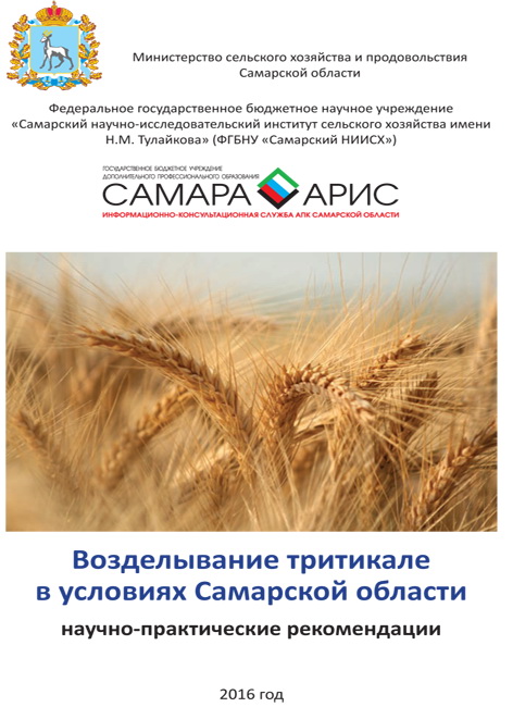 Возделывание тритикале в условиях Самарской области