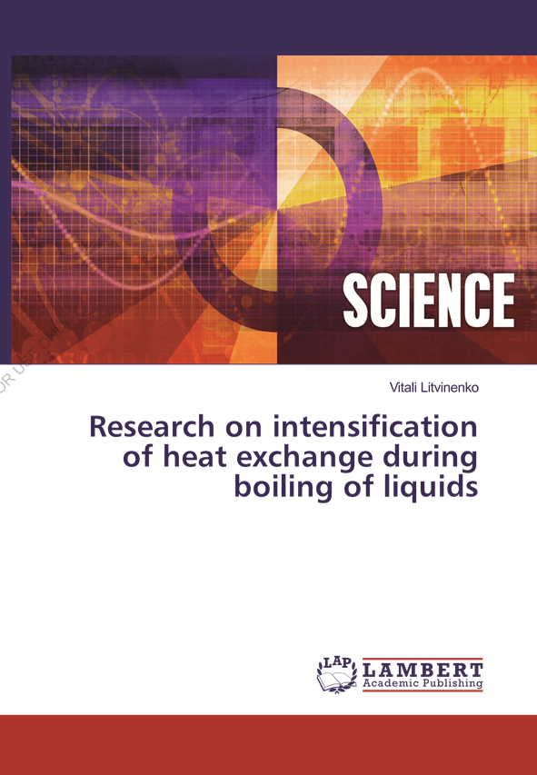 Research on intensification of heat exchange during boiling of liquids