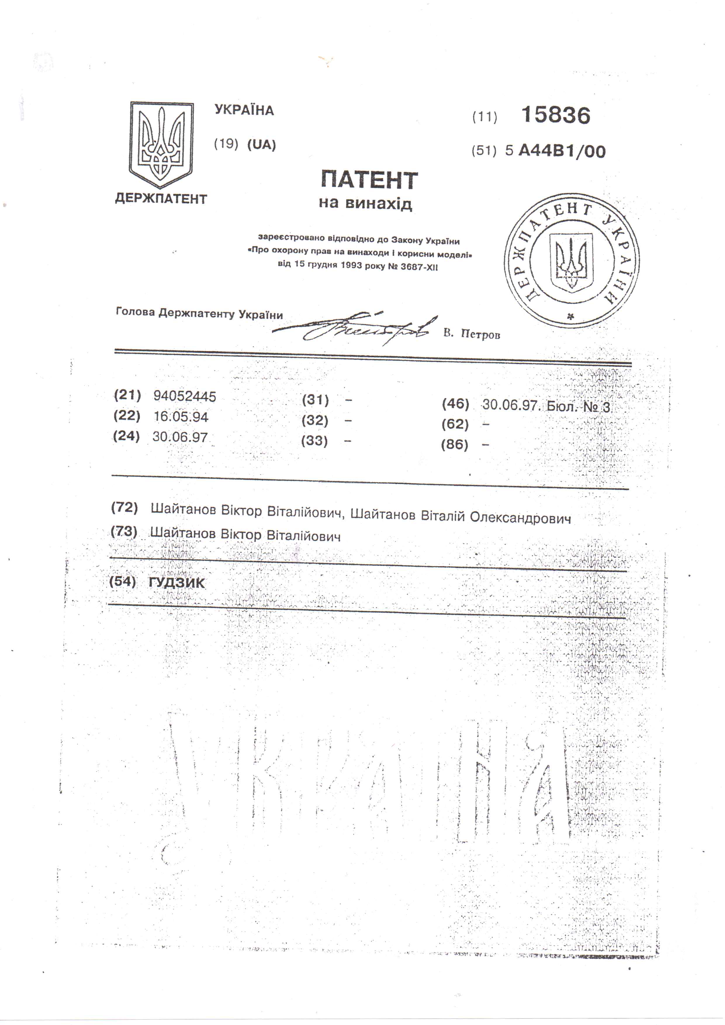 Гудзик (Пуговица)